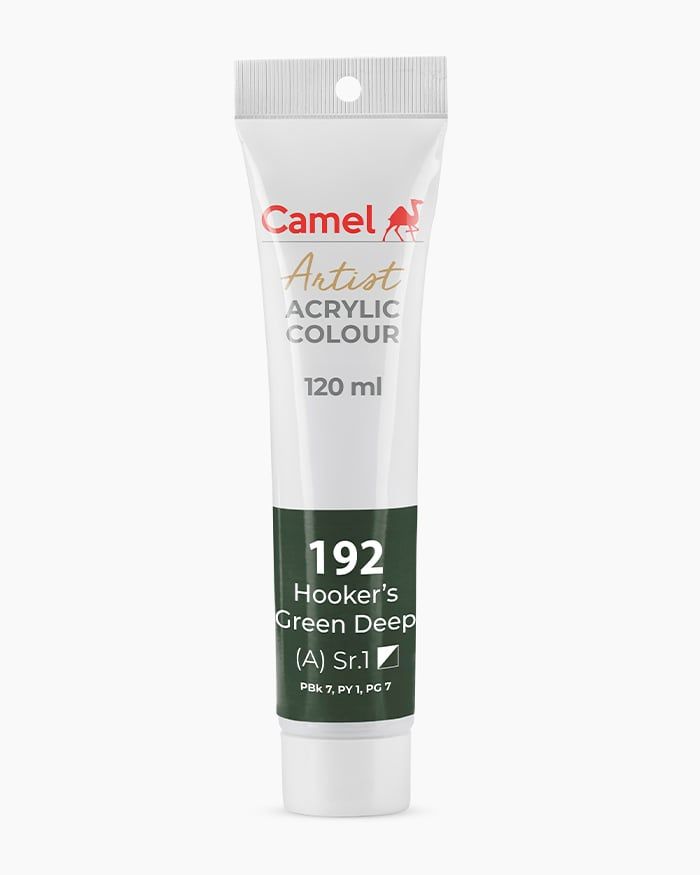 [DA ĐEN] Màu vẽ Acrylic Camel Artist 120ml Dạng Tuýp 120ml - Hãng Kokuyo Camlin