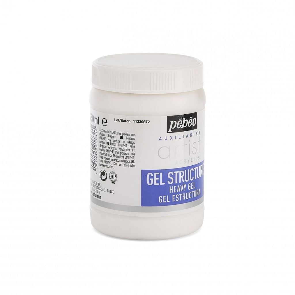 Pebeo Artist Acrylics Structure Gel 250ml – Gel Tạo Chất Liệu Cho Màu Acrylic