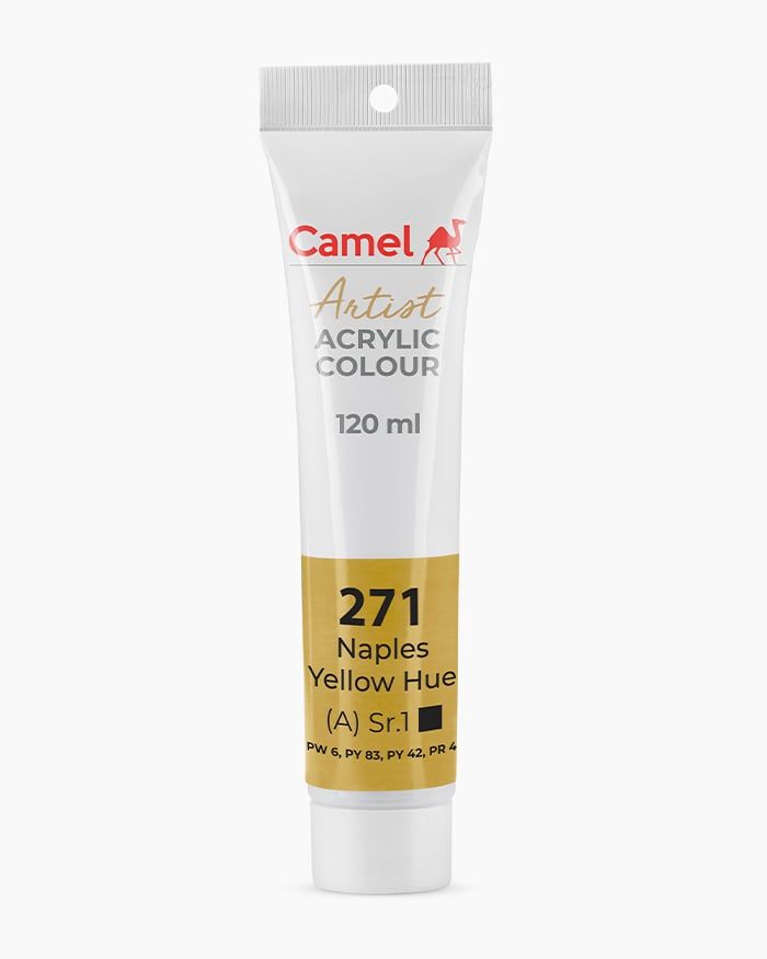[DA ĐEN] Màu vẽ Acrylic Camel Artist 120ml Dạng Tuýp 120ml - Hãng Kokuyo Camlin