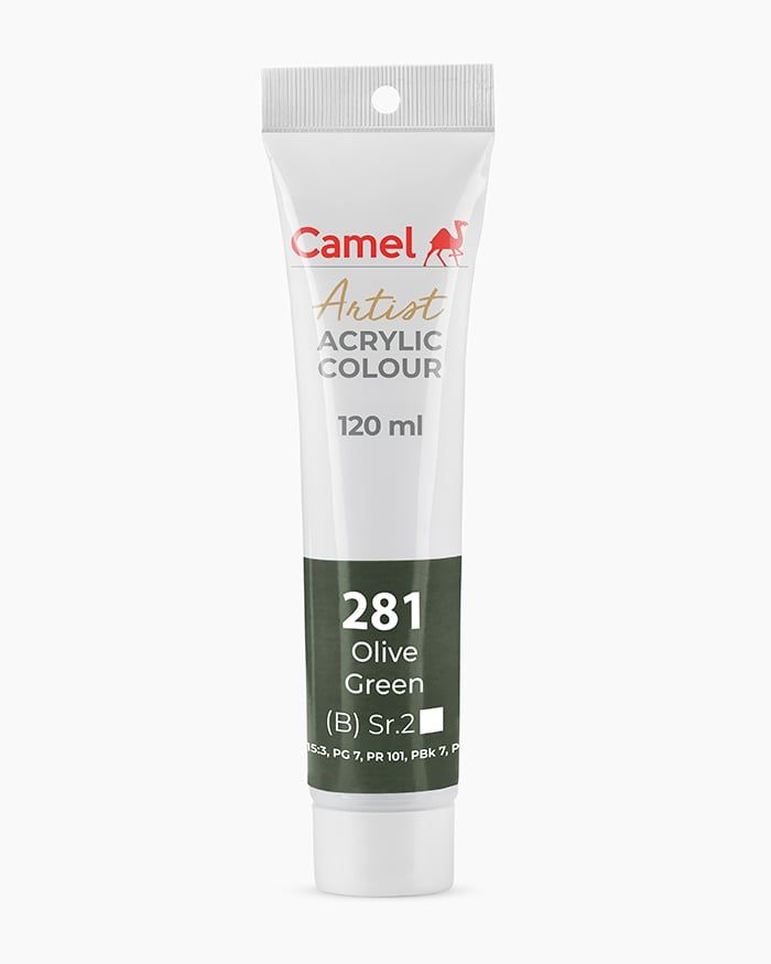 [DA ĐEN] Màu vẽ Acrylic Camel Artist 120ml Dạng Tuýp 120ml - Hãng Kokuyo Camlin