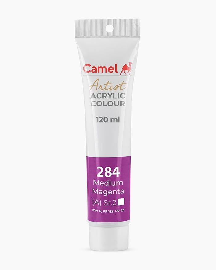 [DA ĐEN] Màu vẽ Acrylic Camel Artist 120ml Dạng Tuýp 120ml - Hãng Kokuyo Camlin