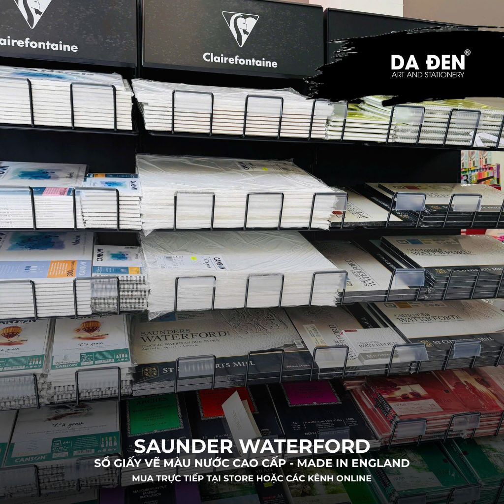 Sổ Vẽ Màu Nước Cao Cấp Saunders Waterford 300gsm