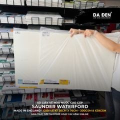 Giấy Vẽ Màu Nước Cao Cấp Saunders Waterford 300 | 638gsm (56 x 76cm)