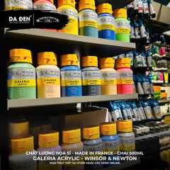 [DA ĐEN] Màu Acrylic Hạng Họa Sĩ Galeria Acrylic Của Hãng Winsor & Newton - Dung tích 500ml