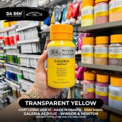 [DA ĐEN] Màu Acrylic Hạng Họa Sĩ Galeria Acrylic Của Hãng Winsor & Newton - Dung tích 500ml