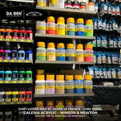 [DA ĐEN] Màu Acrylic Hạng Họa Sĩ Galeria Acrylic Của Hãng Winsor & Newton - Dung tích 500ml