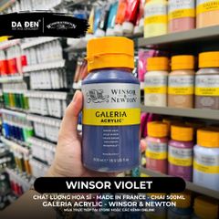 [DA ĐEN] Màu Acrylic Hạng Họa Sĩ Galeria Acrylic Của Hãng Winsor & Newton - Dung tích 500ml