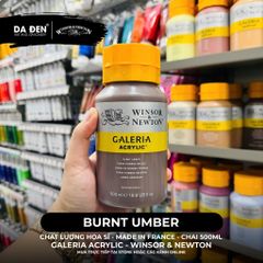 [DA ĐEN] Màu Acrylic Hạng Họa Sĩ Galeria Acrylic Của Hãng Winsor & Newton - Dung tích 500ml