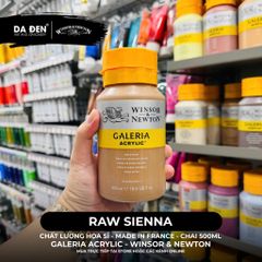 [DA ĐEN] Màu Acrylic Hạng Họa Sĩ Galeria Acrylic Của Hãng Winsor & Newton - Dung tích 500ml