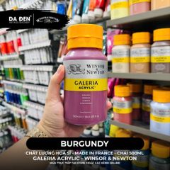 [DA ĐEN] Màu Acrylic Hạng Họa Sĩ Galeria Acrylic Của Hãng Winsor & Newton - Dung tích 500ml