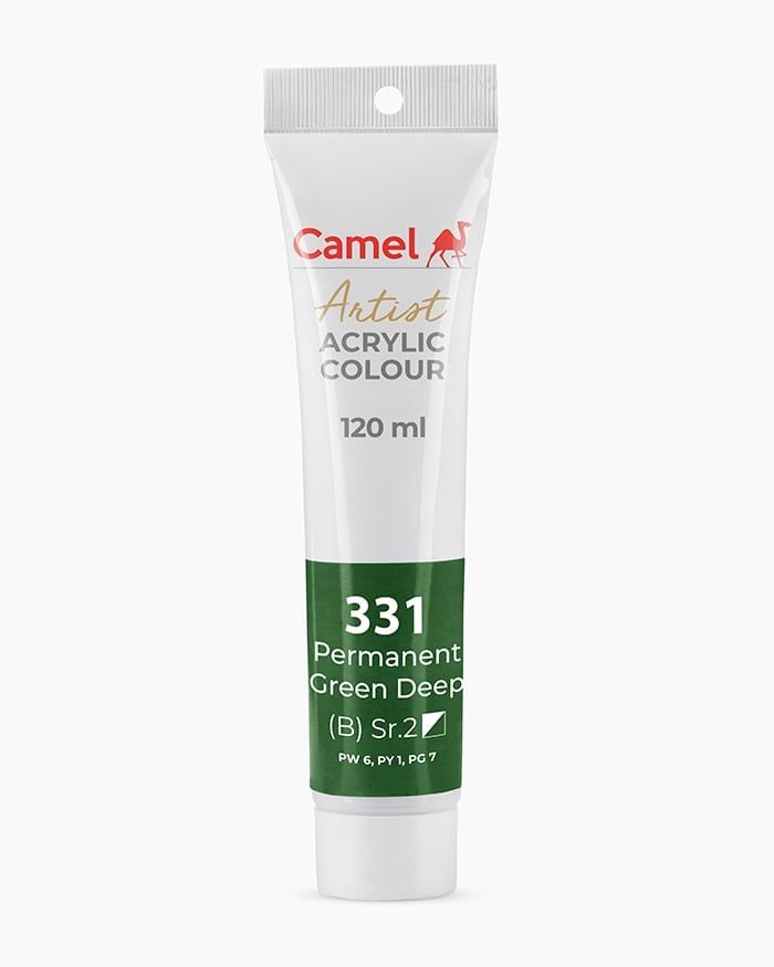 [DA ĐEN] Màu vẽ Acrylic Camel Artist 120ml Dạng Tuýp 120ml - Hãng Kokuyo Camlin