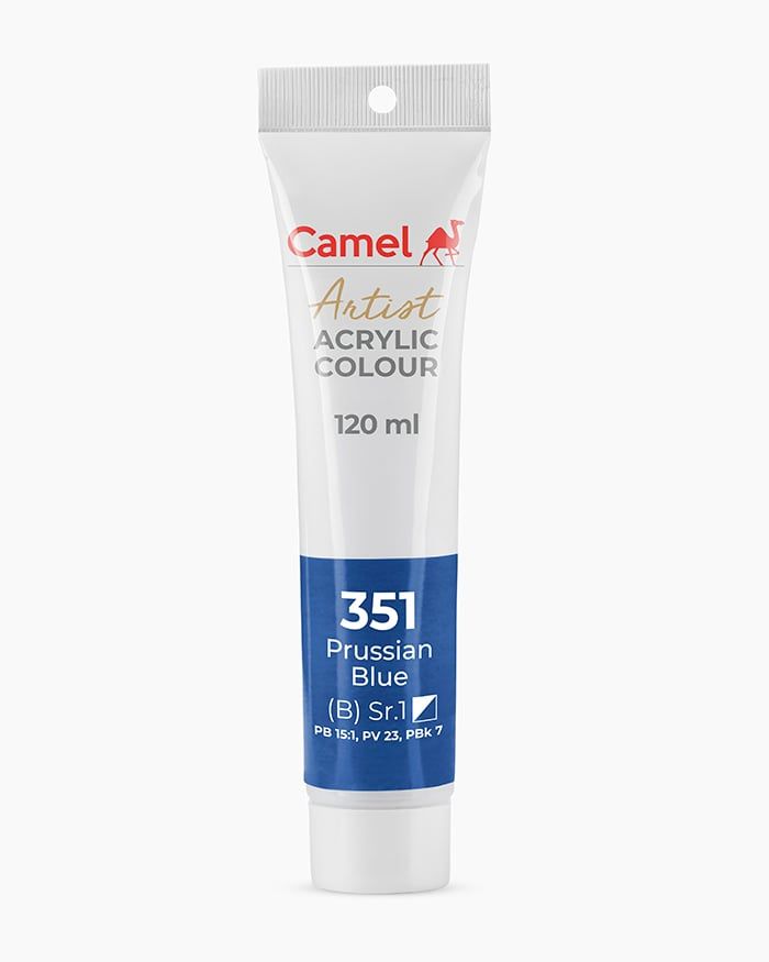 [DA ĐEN] Màu vẽ Acrylic Camel Artist 120ml Dạng Tuýp 120ml - Hãng Kokuyo Camlin
