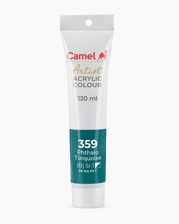 [DA ĐEN] Màu vẽ Acrylic Camel Artist 120ml Dạng Tuýp 120ml - Hãng Kokuyo Camlin