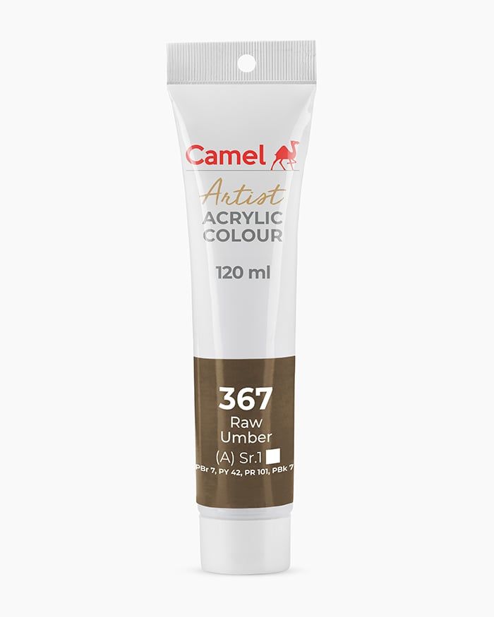 [DA ĐEN] Màu vẽ Acrylic Camel Artist 120ml Dạng Tuýp 120ml - Hãng Kokuyo Camlin