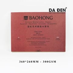 Sổ Vẽ Cao Cấp Baohong Artist's 300gsm 100% Cotton (Hot Press)