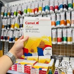 [DA ĐEN] Set 14/24 Màu vẽ Acrylic Camel Artist 9ml của Kokuyo Camlin