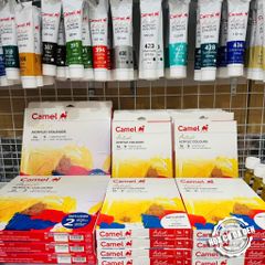 [DA ĐEN] Set 14/24 Màu vẽ Acrylic Camel Artist 9ml của Kokuyo Camlin
