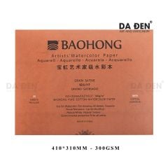 Sổ Vẽ Cao Cấp Baohong Artist's 300gsm 100% Cotton (Hot Press)