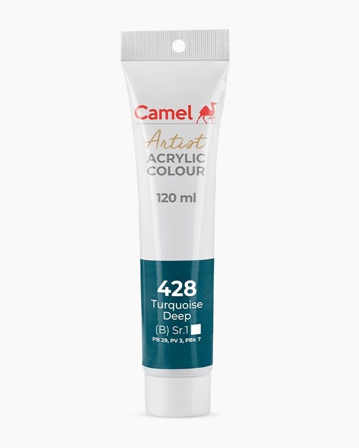 [DA ĐEN] Màu vẽ Acrylic Camel Artist 120ml Dạng Tuýp 120ml - Hãng Kokuyo Camlin