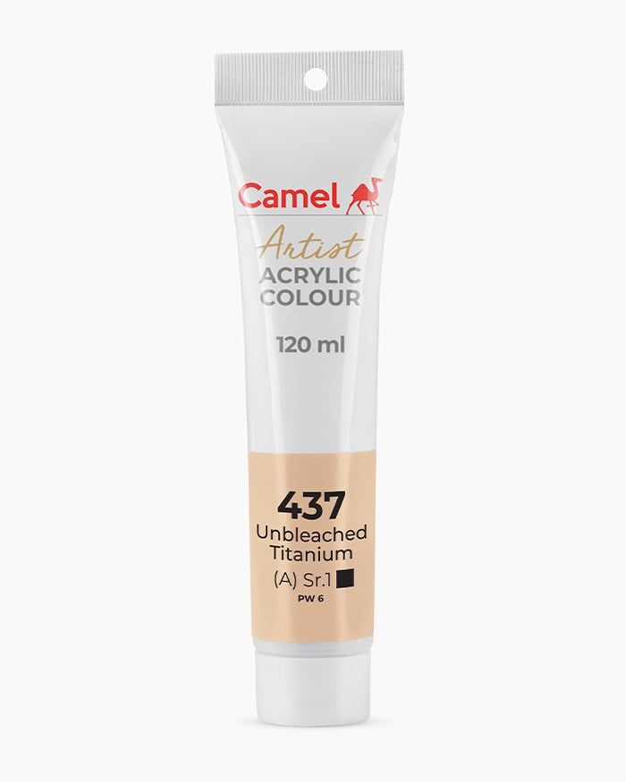 [DA ĐEN] Màu vẽ Acrylic Camel Artist 120ml Dạng Tuýp 120ml - Hãng Kokuyo Camlin