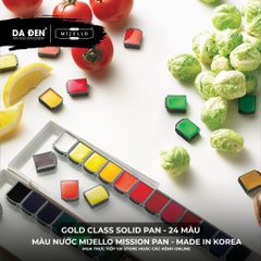 [DA ĐEN] Màu Nước Nén Mijello Mission Pan Watercolor - Dòng Gold Class và Triple Solid