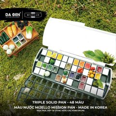 [DA ĐEN] Màu Nước Nén Mijello Mission Pan Watercolor - Dòng Gold Class và Triple Solid