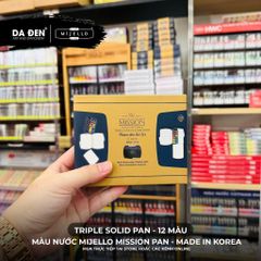 [DA ĐEN] Màu Nước Nén Mijello Mission Pan Watercolor - Dòng Gold Class và Triple Solid