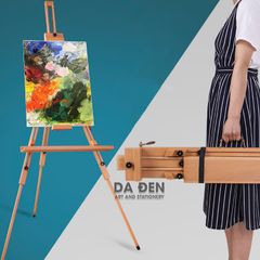 [DA ĐEN] Giá Vẽ Gỗ Sồi Tripod 3 Chân Hosenart (Mã SJ)