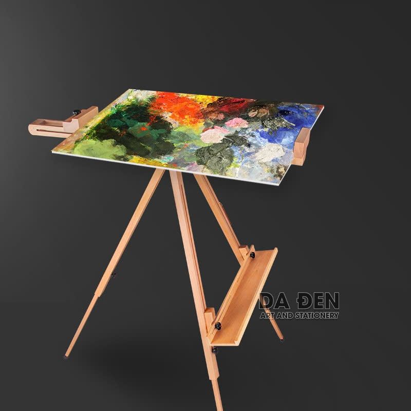 [DA ĐEN] Giá Vẽ Gỗ Sồi Tripod 3 Chân Hosenart (Mã SJ)