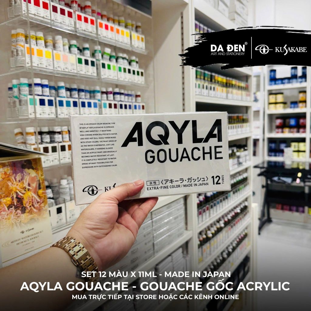 Màu Vẽ Aqyla Gouache Kusakabe 11ml Tube
