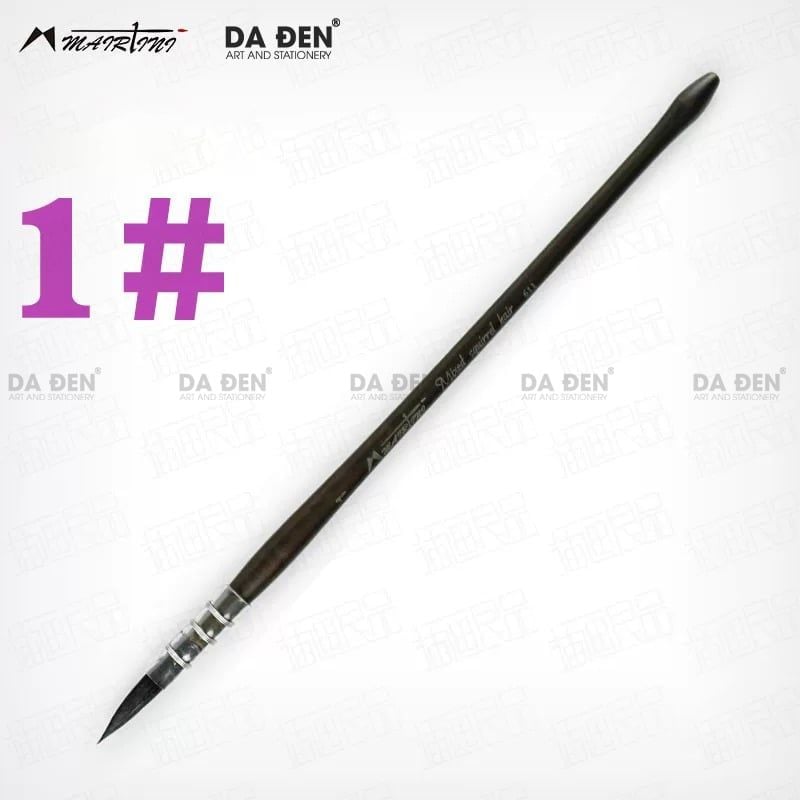 Cọ Mop Mairtini Cao Cấp Dòng 611 (Thân Nâu) - Mix Lông Sóc