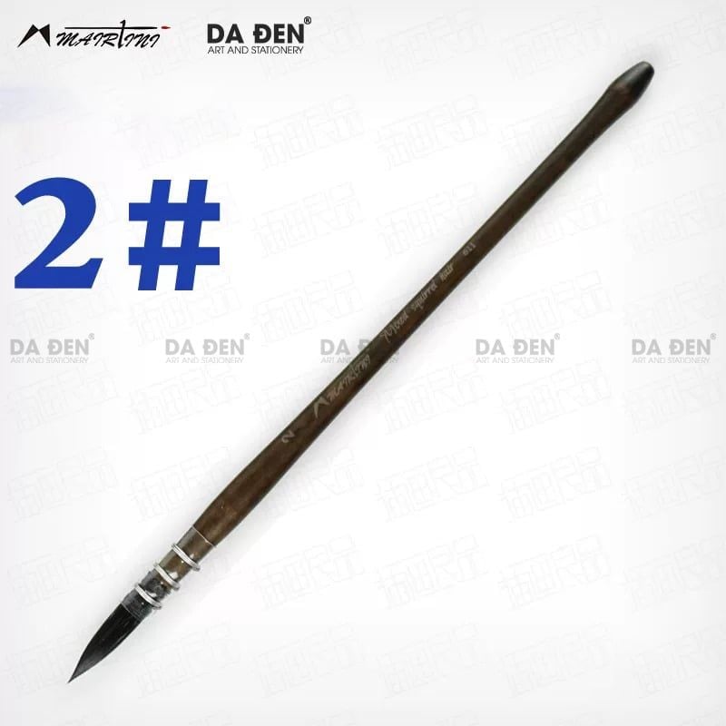 Cọ Mop Mairtini Cao Cấp Dòng 611 (Thân Nâu) - Mix Lông Sóc