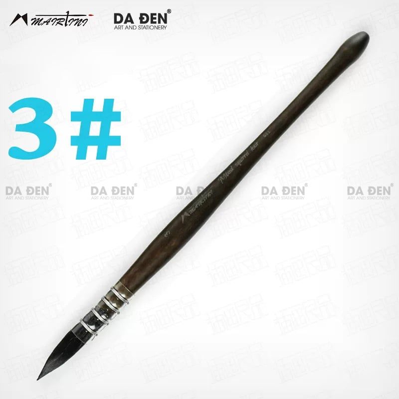 Cọ Mop Mairtini Cao Cấp Dòng 611 (Thân Nâu) - Mix Lông Sóc