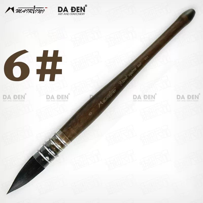 Cọ Mop Mairtini Cao Cấp Dòng 611 (Thân Nâu) - Mix Lông Sóc