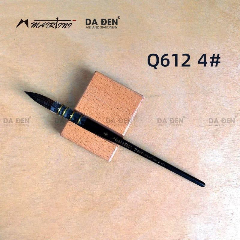 Cọ Mop Mairtini Cao Cấp Dòng 612 (Thân Đen) - Mix Lông Sóc