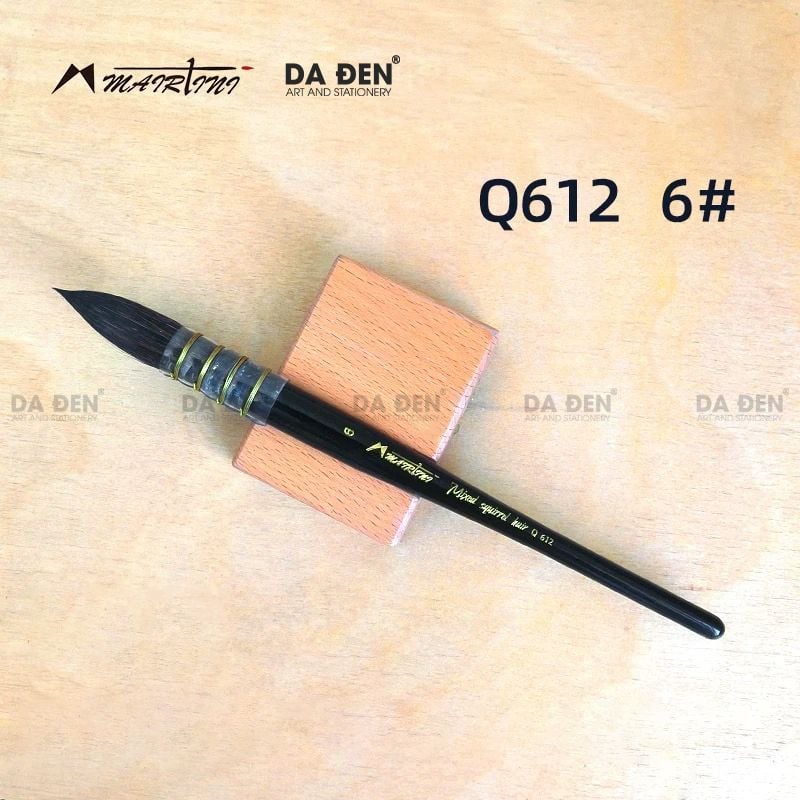 Cọ Mop Mairtini Cao Cấp Dòng 612 (Thân Đen) - Mix Lông Sóc