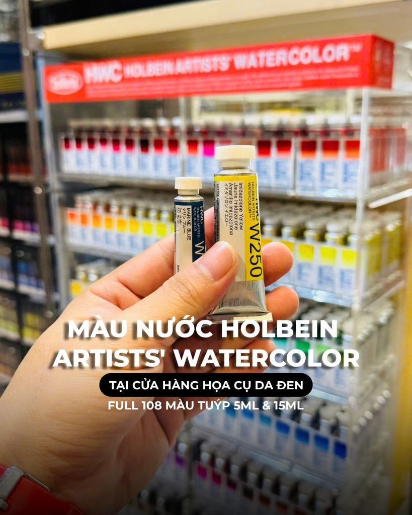 Màu Nước Hoạ Sĩ Holbein Artist 15ml Lẻ Tube
