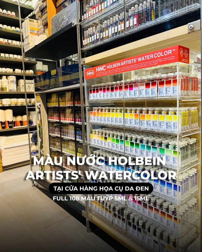 Màu Nước Hoạ Sĩ Holbein Artist 15ml Lẻ Tube