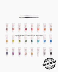 [DA ĐEN] Set 14/24 Màu vẽ Acrylic Camel Artist 9ml của Kokuyo Camlin