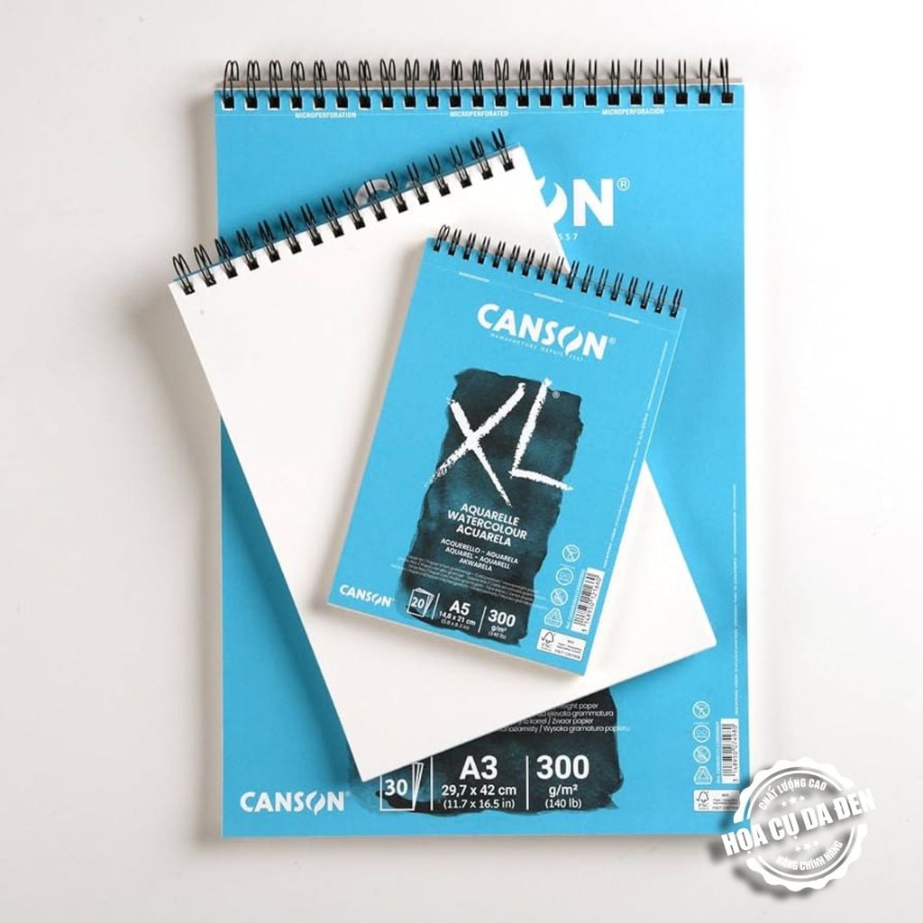 Sổ Vẽ Màu Nước Canson XL® Watercolour 300gsm