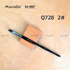 Cọ Vuông Mairtini Cao Cấp Dòng 728 (Thân Đen) - Mix Lông Sóc