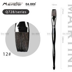 Cọ Vuông Mairtini Cao Cấp Dòng 728 (Thân Đen) - Mix Lông Sóc