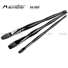 Cọ Vuông Mairtini Cao Cấp Dòng 728 (Thân Đen) - Mix Lông Sóc