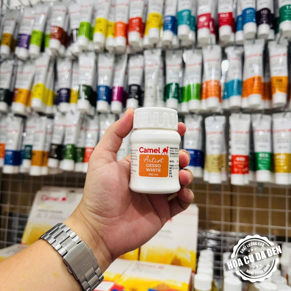 [DA ĐEN] Sơn Lót Đầu Tiên Gesso Artist của thương hiệu Camel - Kokuyo Camlin