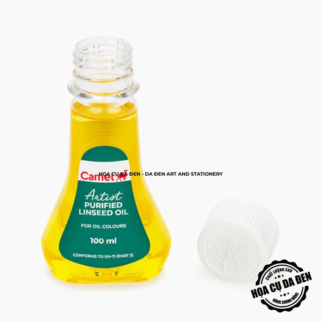 [DA ĐEN] Dầu Lanh Pha Loãng Sơn Dầu Artist Purified Linseed Oil của thương hiệu Camel - Kokuyo Camlin