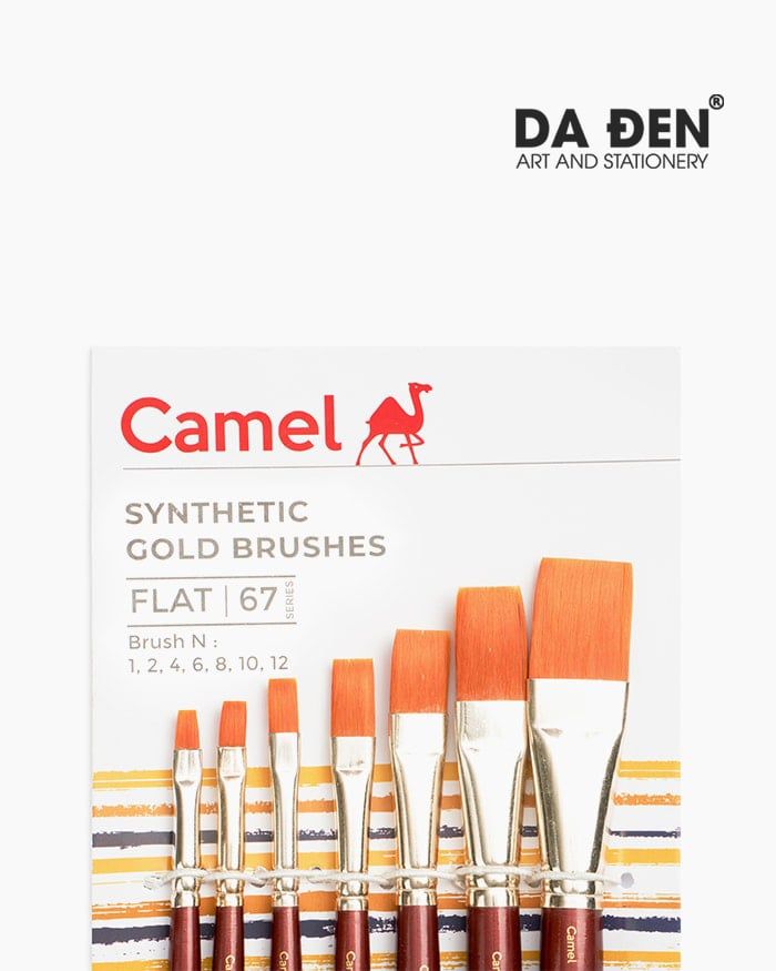 Cọ Vẽ Camel Synthetic Gold Brushes - Set 7 Cọ Vuông