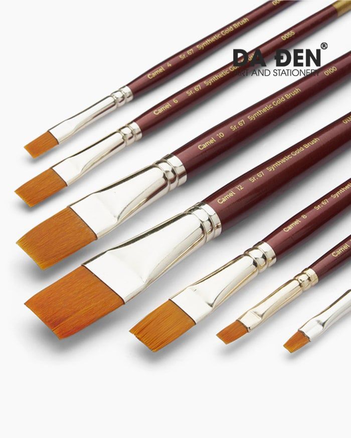 Cọ Vẽ Camel Synthetic Gold Brushes - Cọ Vuông Lẻ