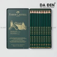Chì Phác Thảo Faber-Castell 9000 Pencils Hộp Thiếc 12 Cây