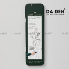 Chì Phác Thảo Faber-Castell 9000 Pencils Hộp Thiếc 6 Cây