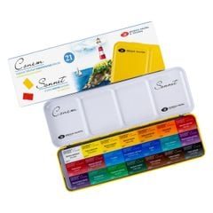 Màu Nước Nga Sonnet Hộp Sắt 21 Màu ( Phiên Bản Mới )